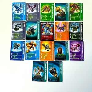 Skylanders Character Trading Card Lot - 17 cards (2011-2014)